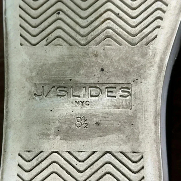J/SLIDES LEATHER SLIP ON SNEAKERS SIZE 8.5 - Picture 6 of 8